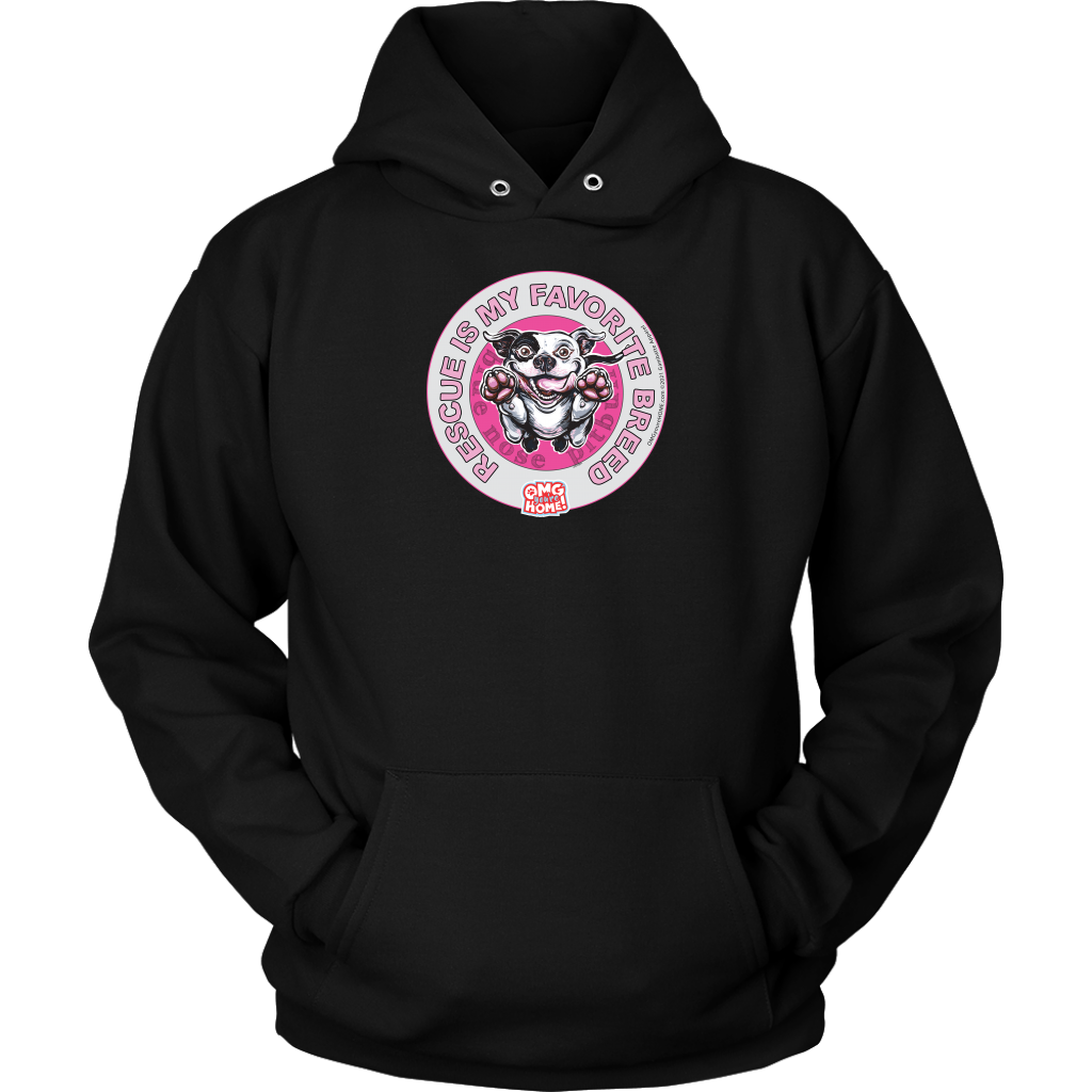 Rescue is my favorite breed - Blue Nose Pitbull -Unisex Hoodie