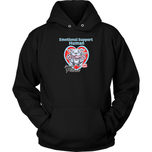 Emotional Support Human - Blue Nose Pitbull - Unisex Hoodie