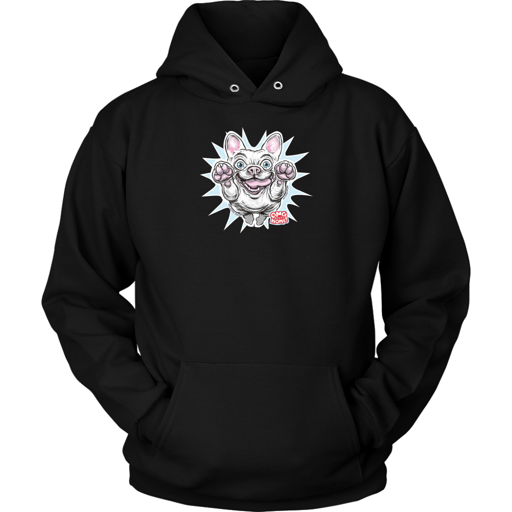 White French Bulldog - Frenchie - Unisex Hoodie