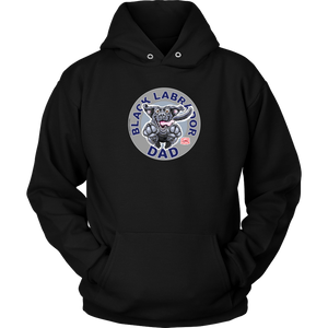 Black Labrador Dog Dad Hoodie for Lab Lovers