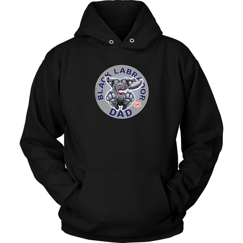 Black Labrador Dog Dad Hoodie for Lab Lovers