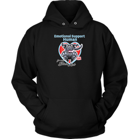 Emotional Support Human - Black Labrador Retriever - Unisex Hoodie