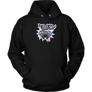 Happy Excited Jumping Black Labrador Retriever Dog - Unisex Hoodie for Dog Lovers