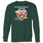 Emotional Support Human - Yellow Labrador Retriever - Crewneck Sweatshirt Big Print