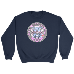 Blue Nose PitBull Mom - Crewneck Sweatshirt