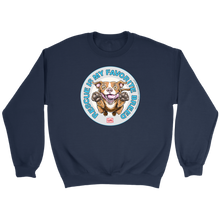 Load image into Gallery viewer, Rescue is my favorite breed, navy blue sweatshirt - Red nose pit bull collection