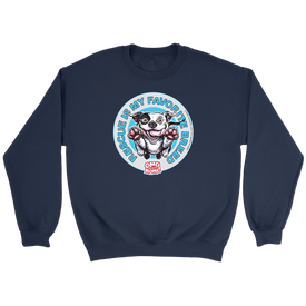 Rescue is my favorite breed - White Pitbull - Crewneck Sweatshirt