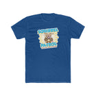 Excited Yellow Labrador Retriever Puppy Dog on a Men's Cotton Crew Tee