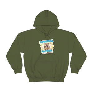 Cute Yellow Labrador Retriever Dog - Squirrel Patrol Puppy - Unisex Heavy Blend™ Hooded Sweatshirt