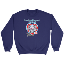 Load image into Gallery viewer, Emotional Support Human - Blue Nose Pitbull - Crewneck Sweatshirt