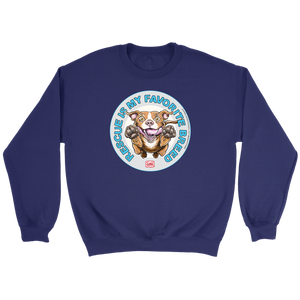 Rescue is my favorite breed navy blue  sweatshirt - Red nose pit bull collection