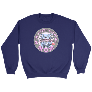 Blue Nose PitBull Mom - Crewneck Sweatshirt