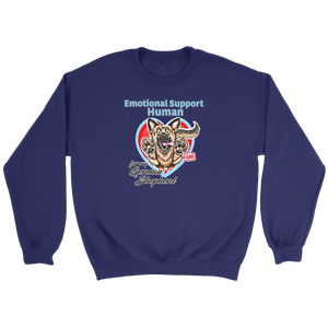 Emotional Support Human - German Shepherd - Crewneck Sweatshirt