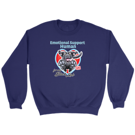 Emotional Support Human - Black Labrador Retriever - Crewneck Sweatshirt for Dog Lovers