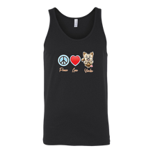 Load image into Gallery viewer, Peace Love Yorkie - Canvas brand Unisex Tank