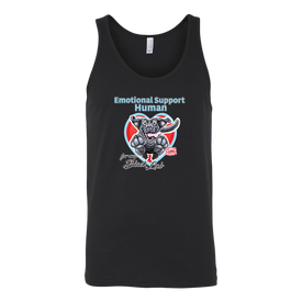 Emotional Support Human - Black Labrador Retriever - Canvas Unisex Tank