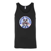 Load image into Gallery viewer, Boston Terrier Dad - Canvas Unisex Tank