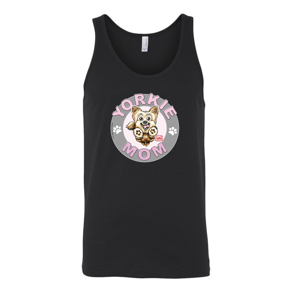 Yorkshire Terrier (Yorkie) Mom - Canvas brand Unisex Tank for the Yorkie Dog Lover