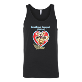 Emotional Support Human - Golden Retriever - Canvas brand Unisex Tank