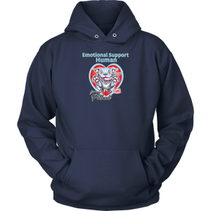 Emotional Support Human - Blue Nose Pitbull - Unisex Hoodie