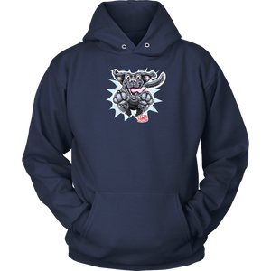 Happy Excited Jumping Black Labrador Retriever Dog - Unisex Hoodie for Dog Lovers