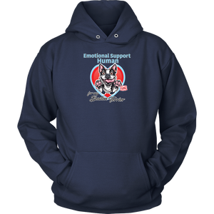 Emotional Support Human - Boston Terrier - Unisex Hoodie for Bostie Dog Lovers