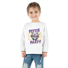Cute and Happy Pitbull Puppy Dog Toddler Long Sleeve Tee