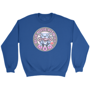 Blue Nose PitBull Mom - Crewneck Sweatshirt