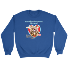Load image into Gallery viewer, Emotional Support Human - Yellow Labrador Retriever - Crewneck Sweatshirt