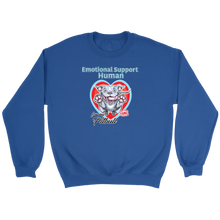 Load image into Gallery viewer, Emotional Support Human - Blue Nose Pitbull - Crewneck Sweatshirt