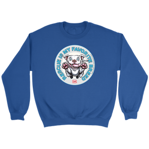 Rescue is my favorite breed - White Staffy Crewneck Sweatshirt