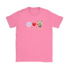 Peace Love Yorkie - Gildan Womens T-Shirt for the Yorkshire Terrier Dog Lover