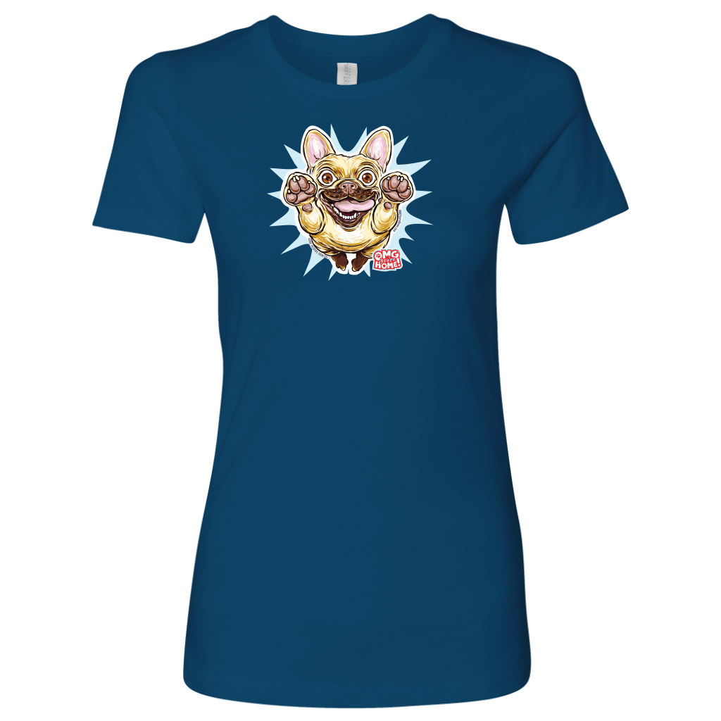 OMG Fawn French Bulldog - Frenchie - Next Level Womens Shirt