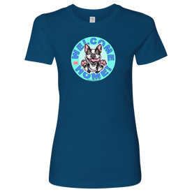 Boston Terrier - Welcome Home - Next Level Womens Shirt