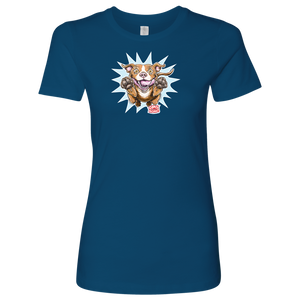 OMG Red Nose Pitbull - Next Level Womens Shirt