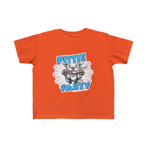 Cute Red Nose Pitbull Puppy Dog Pittie Party - Kid's Fine Jersey Tee