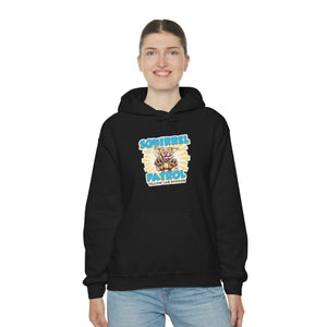 Cute Yellow Labrador Retriever Dog - Squirrel Patrol Puppy - Unisex Heavy Blend™ Hooded Sweatshirt