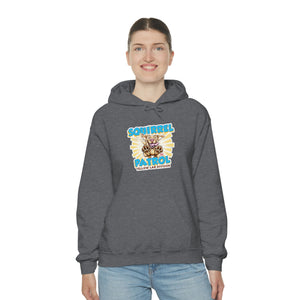 Cute Yellow Labrador Retriever Dog - Squirrel Patrol Puppy - Unisex Heavy Blend™ Hooded Sweatshirt