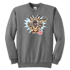 German Shepherd Youth Crewneck Sweatshirt