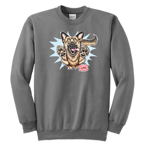 German Shepherd Youth Crewneck Sweatshirt