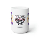 Cute White Red Nose Pit Bull Puppy Dog Ceramic Mug 15oz