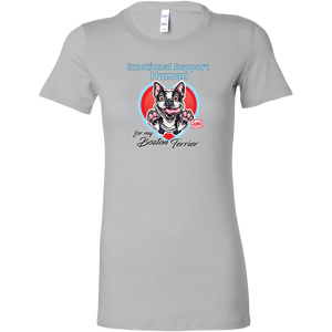 Emotional Support Human - Boston Terrier Womens Shirt for Bostie Lovers