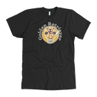  a mens black golden retriever t-shirt featuring the original Golden Retriever artwork by OMG You're Home on the front