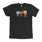 Peace Love Yorkie - Men's T-Shirt for Yorkshire Terrier Dog Lovers