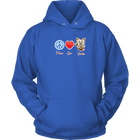 Peace Love Yorkie - Unisex Hoodie for the Yorkshire Terrier Dog Lover