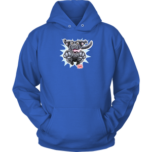 Happy Excited Jumping Black Labrador Retriever Dog - Unisex Hoodie for Dog Lovers