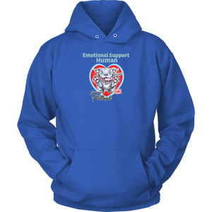 Emotional Support Human - Blue Nose Pitbull - Unisex Hoodie