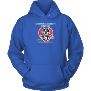 Emotional Support Human - Boston Terrier - Unisex Hoodie for Bostie Dog Lovers