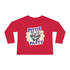 Cute and Happy Pitbull Puppy Dog Toddler Long Sleeve Tee