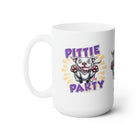Cute White Red Nose Pit Bull Puppy Dog Ceramic Mug 15oz